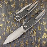 Damascus Folding Knife Factory - Steel Blade Outdoor Hunting Rescue