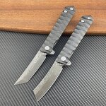 Folding Knives Factory - Promotion Damascus Steel Handle Camping Fishing