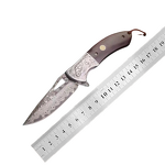 Damascus Pocket Knife Supplier - High Carbon Steel Camping Self-Defense