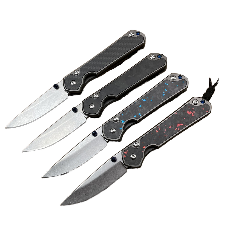 Folding Knife Factory - Chris Reeves Style 8cr13mov Carbon Fiber