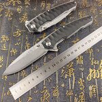 Damascus Folding Knife Factory - Steel Blade Outdoor Hunting Rescue