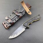 Survival Pocket Knife Factory - M27 8cr13mov Steel G10 Handle Fixed
