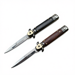 Folding Knife Supplier - Italian AKC Tactical Wood Handle Camping
