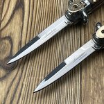 Folding Knife Supplier - Italian AKC Tactical Wood Handle Camping