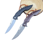 Damascus Folding Knife Factory - Wood/G10 Handle High Hardness Outdoor