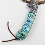 Damascus Outdoor Knife Factory - Direct Sale Sea Shell Handle Pocket
