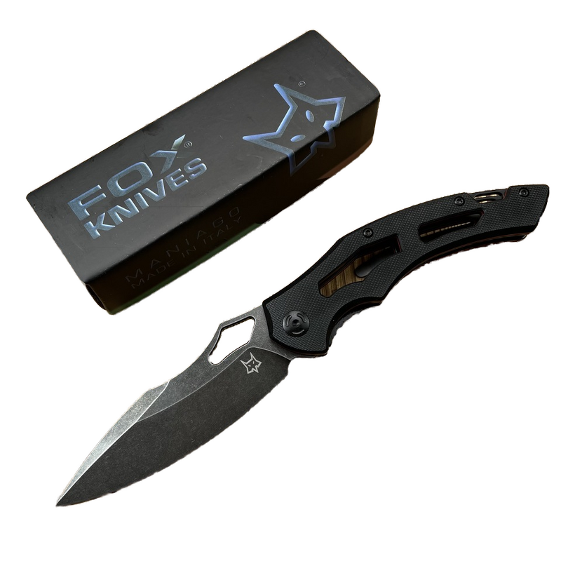Pocket Knife Supplier - 033 Black Drop Point Blade EDC Camping