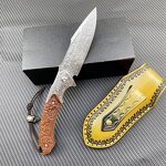 Pocket Folding Knife Supplier - CNC Engrave Damascus VG10 Blade Survival