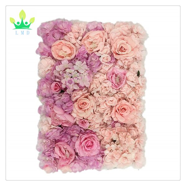 Artificial Flower Wall Factory - Pink Hydrangea Panel