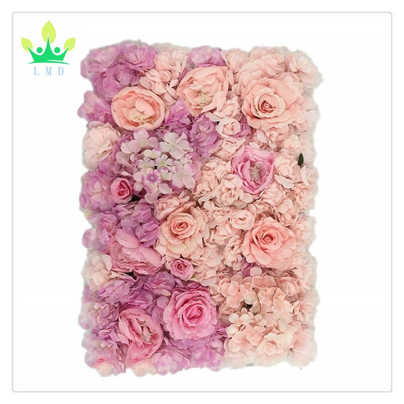 Artificial Flower Wall Factory - Pink Hydrangea Panel