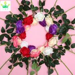 Artificial Silk Flowers Factory - Rose Bouquet Supplier