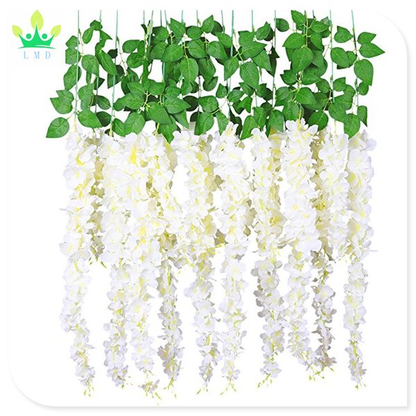 Artificial Hanging Garland Factory - Wisteria Vine Decor