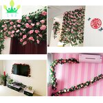 Artificial Rose Vine Factory - Hanging Garland Supplier