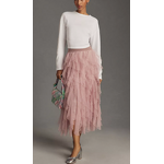 Tulle Skirt Factory - Natural Cotton Baddie Maxi Below Knee Bubble Hem