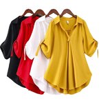 Women's Shirt Factory - Summer Korean Solid Color Casual Loose