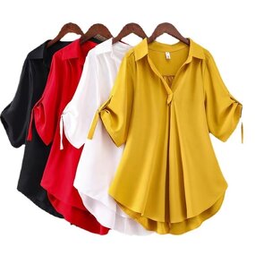 Women's Shirt Factory - Summer Korean Solid Color Casual Loose