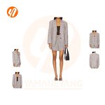 Women's Set Factory - Latest Design Two-Piece Skirt Suits Button Top