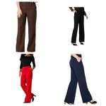 Women's Pants Factory - Streetwear Trousers Ultra-Stretch Formal Look