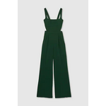 Overalls Factory - Boho Green Wide-Leg Cut-Out Jumpsuit Wholesale