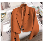 Linen Jacket Factory - V-neck 100% Pure Linen Single Button Short