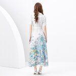 V Neck Dress Factory - Placement Printing Belt Dress Shirts for Men