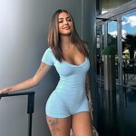 Women's Jumpsuit Supplier - Sports Yaga Romper Skinny Patchwork Streetwear