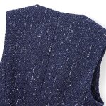 Women's Vest Supplier - 2024 Autumn New Retro Sleeveless Slim Fit Belt