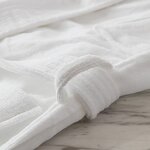 Bath Robe Factory - Custom Logo 100% Cotton Shawl Collar Hotel Velour