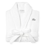 Bath Robe Factory - Custom Logo 100% Cotton Shawl Collar Hotel Velour