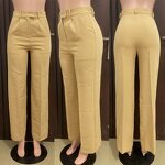 Women's Trousers Factory - New Trendy Solid Color Elegant Wide Leg