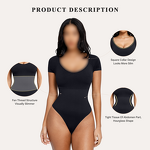 Yoga Bodysuit Supplier - Square Collar Compression Solid Color