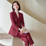Pantsuit Supplier - Plaid Fashion Two-piece Formal Workplace Office