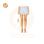 Boxer Shorts Factory - Casual Retro Loungewear Mid Waist Stripes Print