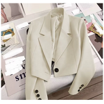 Linen Jacket Factory - V-neck 100% Pure Linen Single Button Short