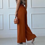Casual Pants Supplier - Spring Summer Thin Loose Pleated Wide Leg