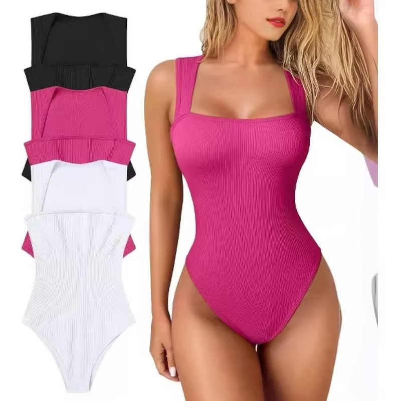 Bodysuit Factory - Sleeveless Summer Sexy Halter Tight-fitting Shorts