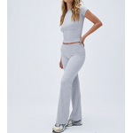 Sweatpants Set Supplier - Fall New Arrivals Short Sleeve Pullover Flare