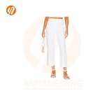 Women's Jeans Factory - OEM High Rise White Denim Baggy Wide Leg