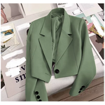 Linen Jacket Factory - V-neck 100% Pure Linen Single Button Short