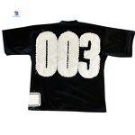 T Shirt Supplier - 100% Cotton Distressed Embroider Casual Streetwear