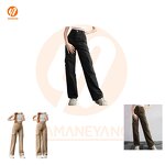 Cargo Pants Supplier - Wholesale Ladies Casual High Waisted Pocket