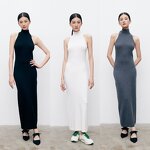 Sweatshirt Dress Supplier - Turtleneck Long Sleeve Casual Maxi Party Light