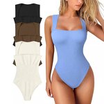 Bodysuit Factory - Sleeveless Summer Sexy Halter Tight-fitting Shorts