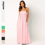 Maxi Dress Factory - Women's Winter Formal Satin Beach Dress 2024