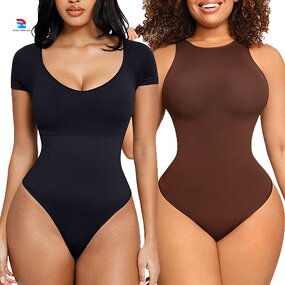 Yoga Bodysuit Supplier - Square Collar Compression Solid Color