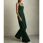 Overalls Factory - Boho Green Wide-Leg Cut-Out Jumpsuit Wholesale