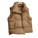 Puffer Vest Factory - Fall Winter Women Clothes Coat Sleeveless Jacket