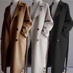 Trench Coat Factory - Solid Color Korean Loose Classic Women Coat