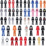 Hoodie Set Factory - Custom Crop Puff Print Chinese Line Cut and Sew