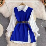 Shirt Set Factory - New Autumn Winter Women's Loose Long-sleeved Top Vest